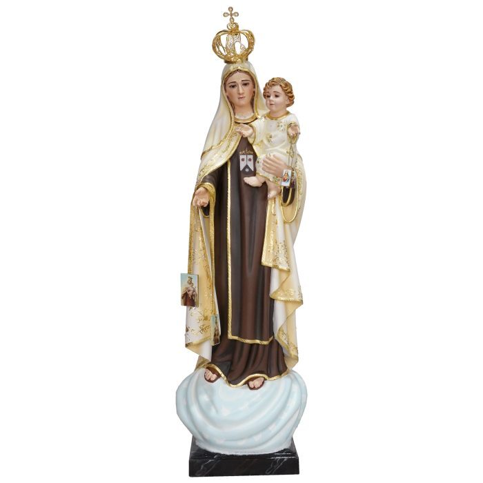 【现货】葡萄牙木雕-加尔默罗圣母-60厘米 Catholic religious art