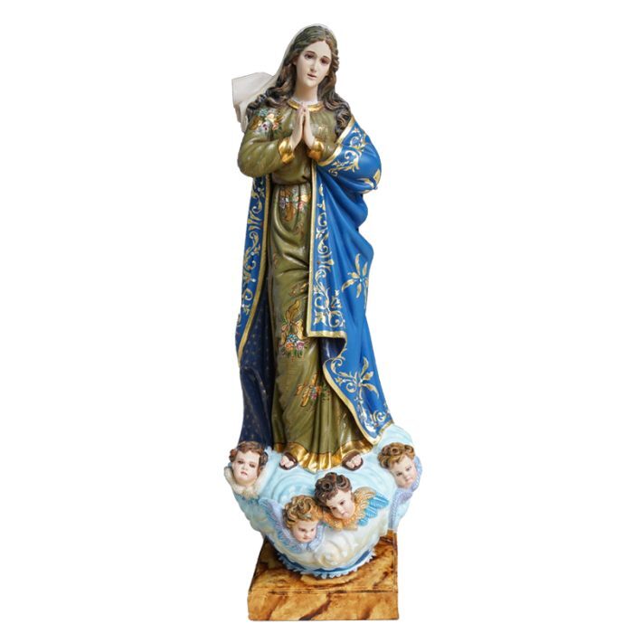 【现货】葡萄牙木雕-望海圣母-60厘米 Catholic religious art