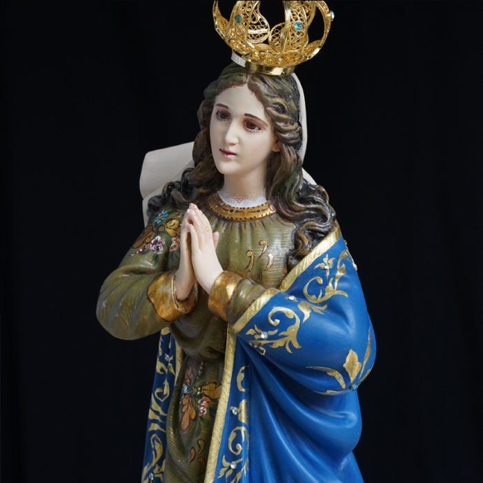 【现货】葡萄牙木雕-望海圣母-60厘米 Catholic religious art