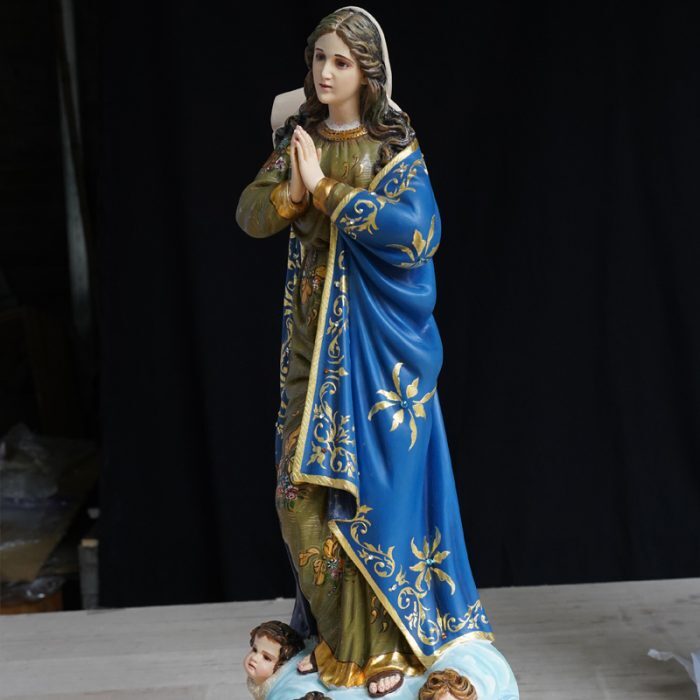 【现货】葡萄牙木雕-望海圣母-60厘米 Catholic religious art