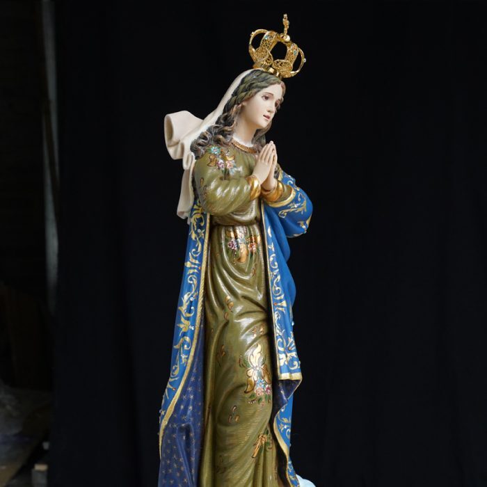 【现货】葡萄牙木雕-望海圣母-60厘米 Catholic religious art